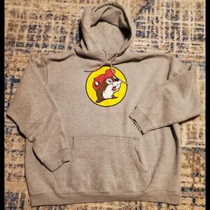 Adult Buc-ee's Gray Logo Hoodie